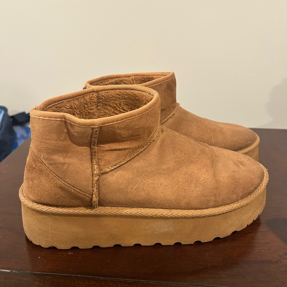 Charlotte Russe Tan Winter Boots